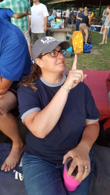 Erica with a baseball cap